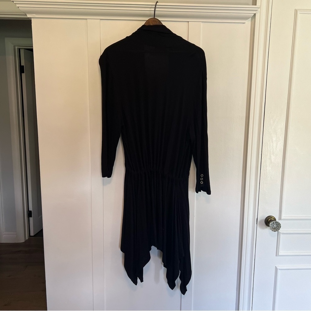 Melanie Lyne Women’s Black Tie Waist Cardigan - Size Large - Picture 8 of 10